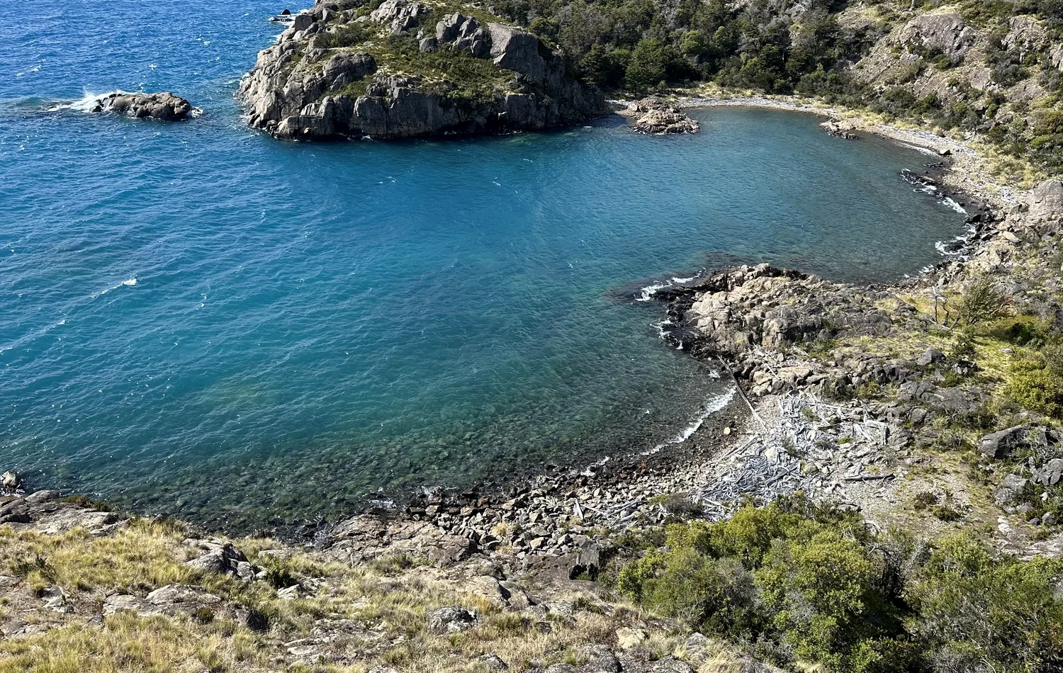 Bahía natural dentro del paisaje del proyecto